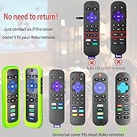 Vista 2 de 4 Pack Remote Case, Battery Cover for TCL Roku Smart TV Steaming Stick Remote, Silicone Protective Controller Universal Sleeve Skin Glow in The Dark