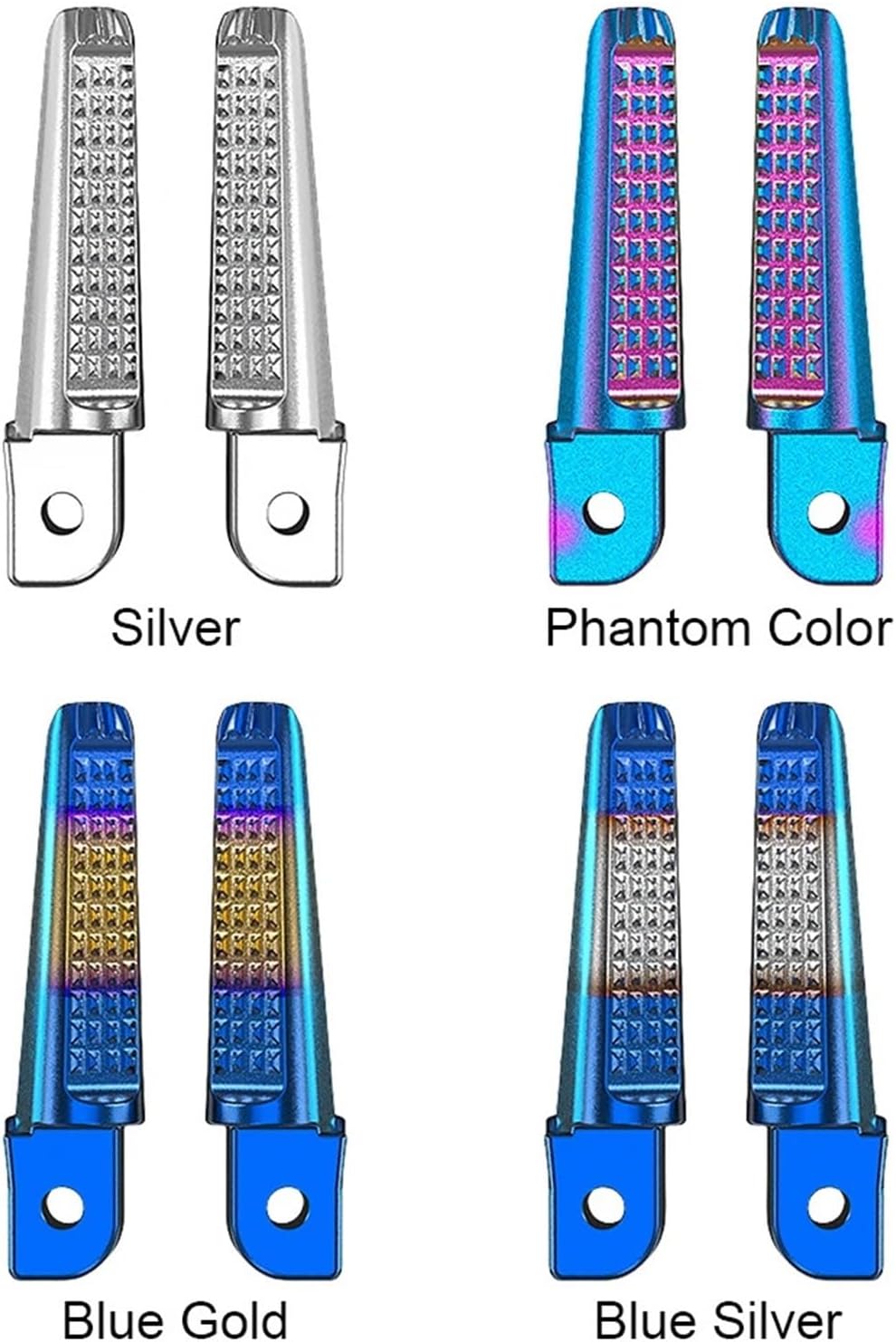 Bicycle Foot Pegs Foot Peg Aluminum Alloy Rider Rests Motorcycle Rear Footrests for MTB,BMX,Cruisers& E-Bikes for Riding