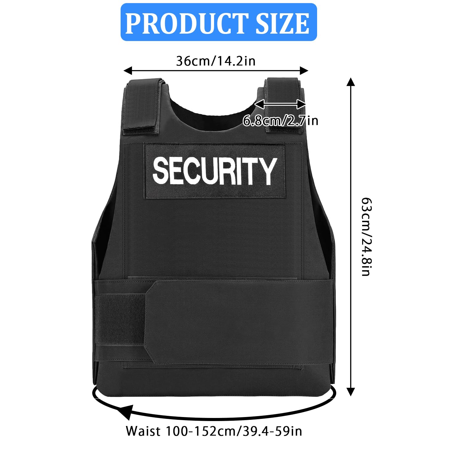 Taeku Gilet da Allenamento Outdoor, Gilet di Sicurezza Leggero Regolabile per Airsoft, Paintball, Cosplay e Giochi di Squadra