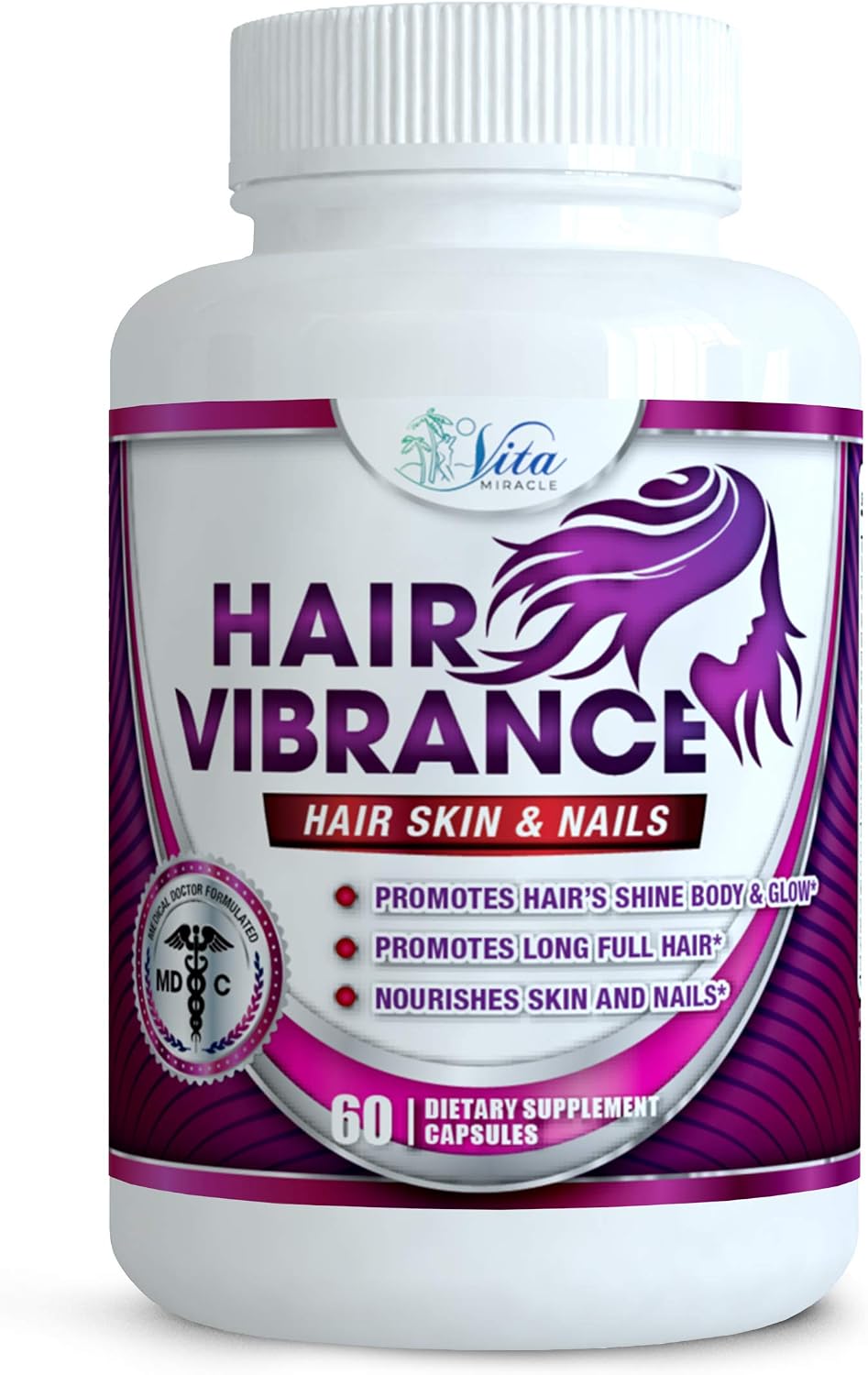 Hair Skin and Nails Vitamins - with Biotin 15000mcg for Amazing Longer Shiny Full Healthier Hair Skin Nails and Lashes | Faster Hair Growth for Women