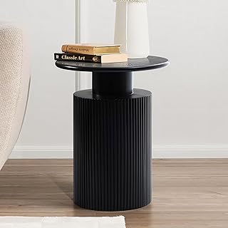 LuxenHome Black Side Table, 22