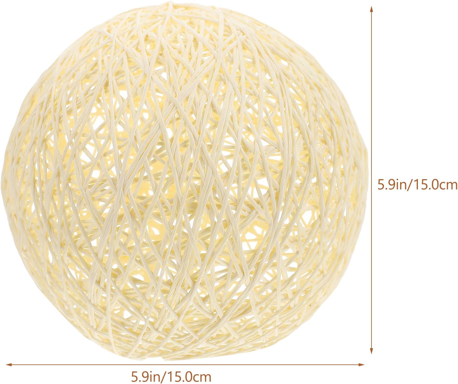 Garneck 3pcs Decorative Rattan Lampshade Creative Ceiling Light Shade for Living Room Bedroom Office Woven Design for Cozy Atmosphere Safe Material