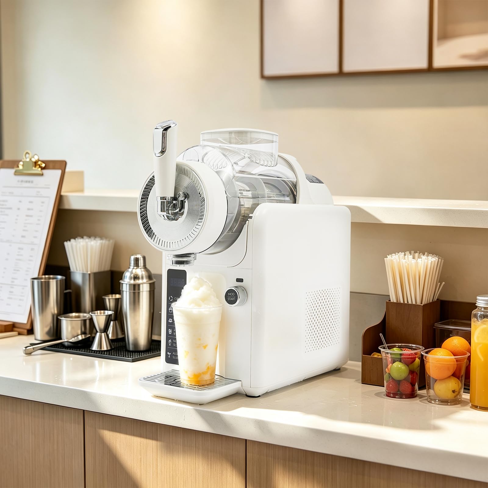 Máquina de granizado con autolimpieza, 5 modos, capacidad de 2L para el