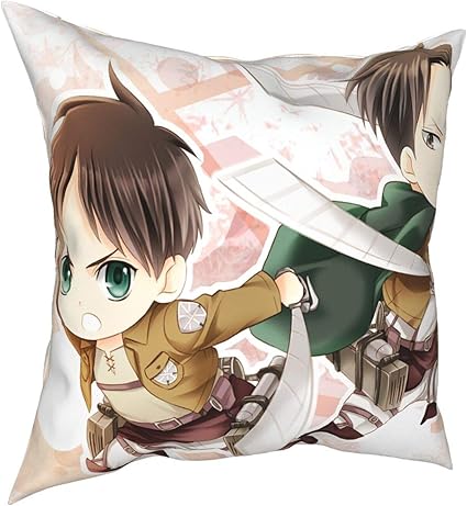 Amazon Co Jp 進撃の巨人 枕カバー 可愛い クッション ソファー 座布団カバー装飾枕 正方形 シンプル 枕車用車用 インテリア 抱き枕カバー ホーム キッチン