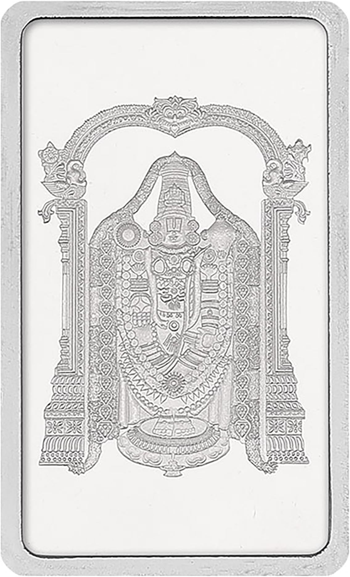 Kundan 100g (999.9) Tirupati Balaji Silver Bar