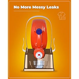 TidyFriend Laundry Detergent Holder Stand Organizer with Drip Tray, 2 Pack Laundry Soap Holder with Non-Slip Rubber Feet for Washing Space Organization, Angled Downward Slope for Easy Pouring (Brown)