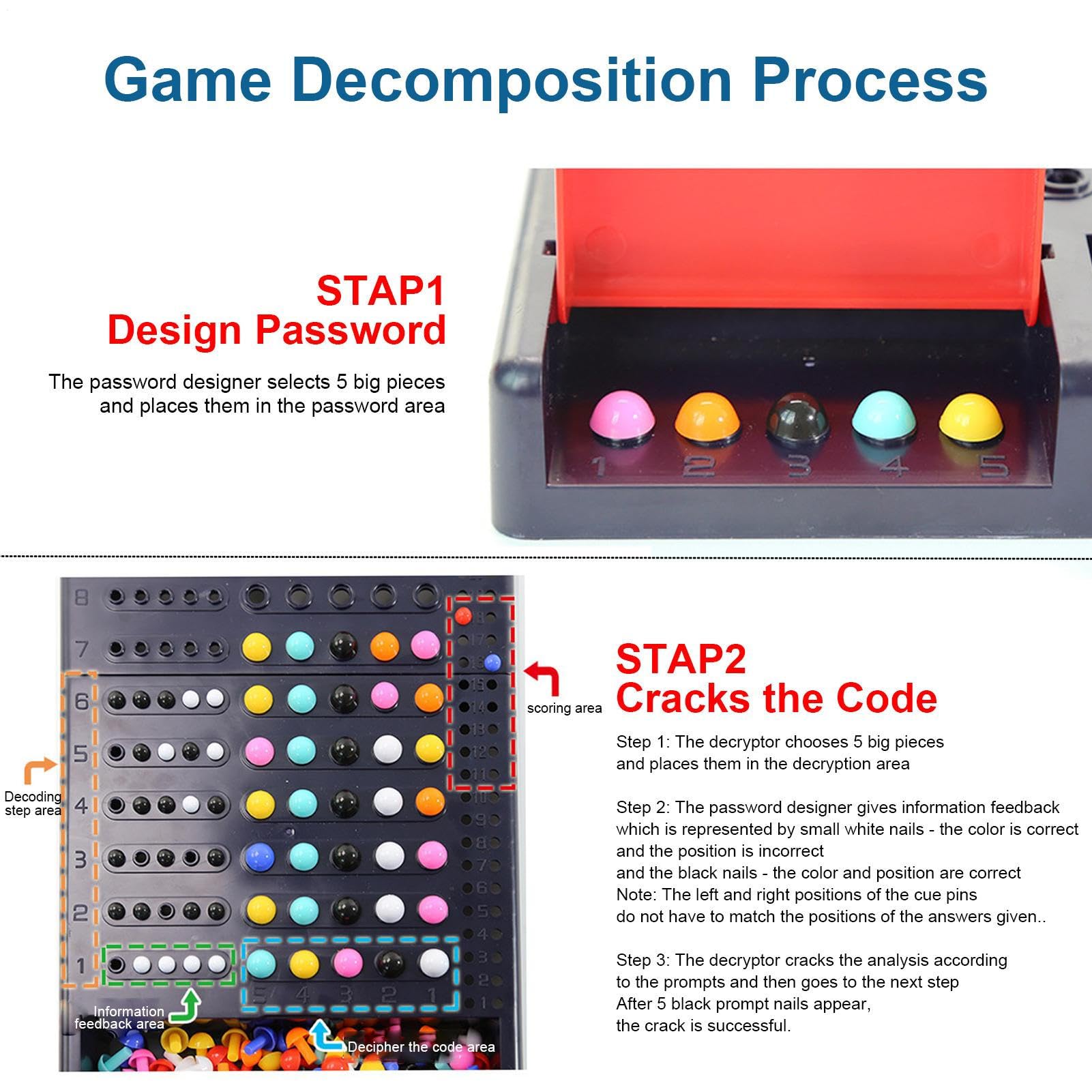 Amazon | マスターマインド ゲーム - 2人用推理ボードゲーム, 論理思考