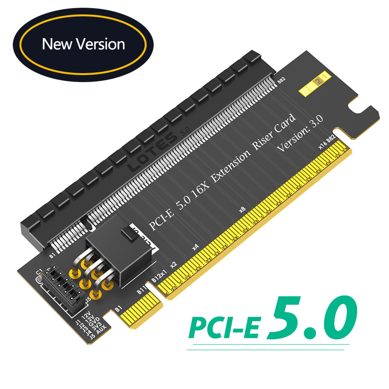 Amazon.co.jp: Obotsnoi Universals PCIe 5.0 X16 ライザーカード
