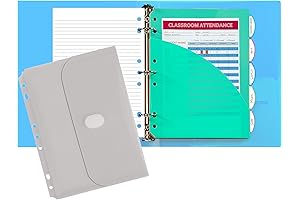 Mini Binder Kit: 3 Ring Binder Includes Index Dividers, Filler Paper and Binder Pockets (30100)