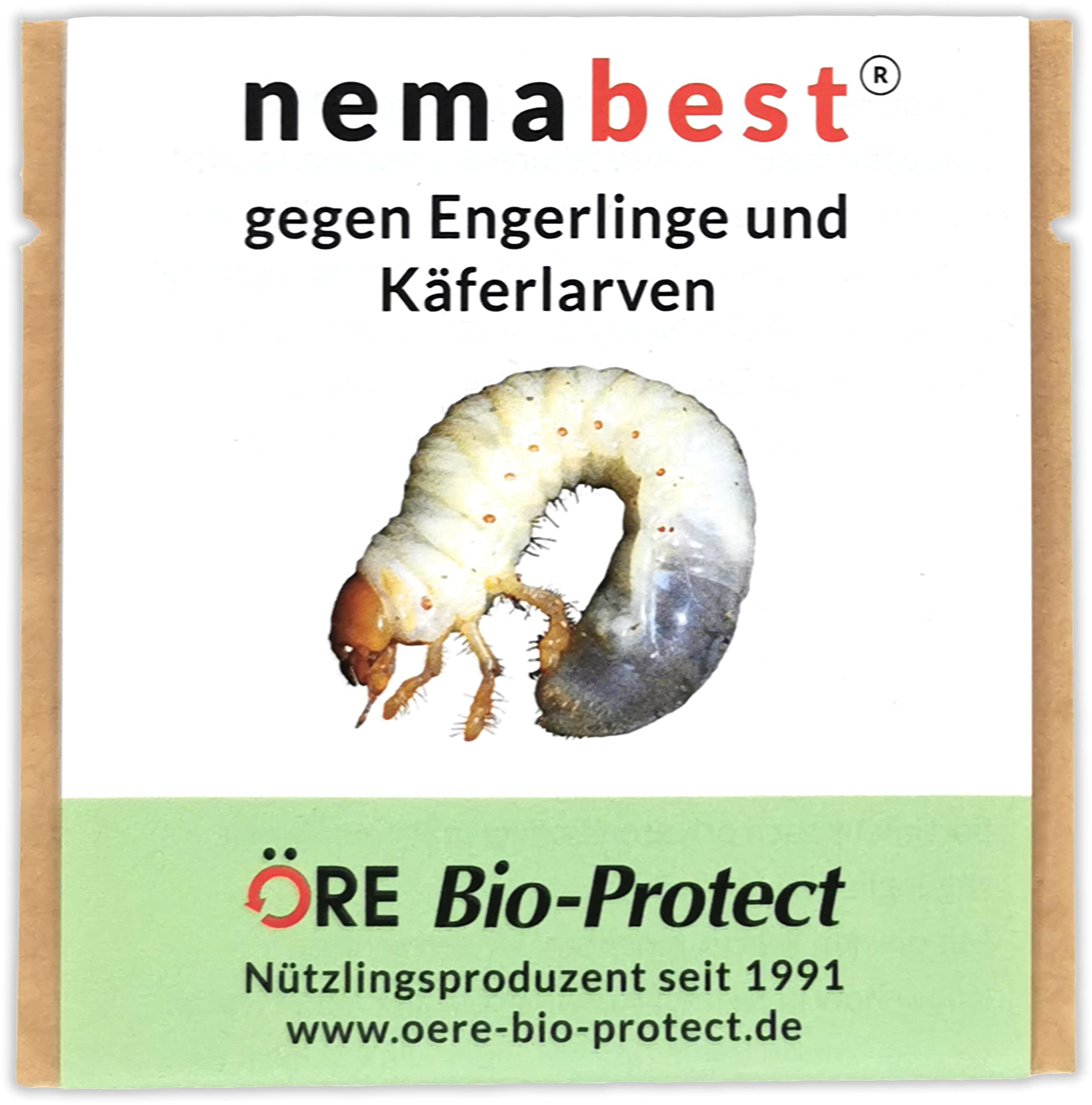 nemabest® HB Nematoden für 12m² (6 Mio.) gegen Engerlinge und Käferlarven vom Gartenlaubkäfer, Junikäfer, Maikäfer u. a.