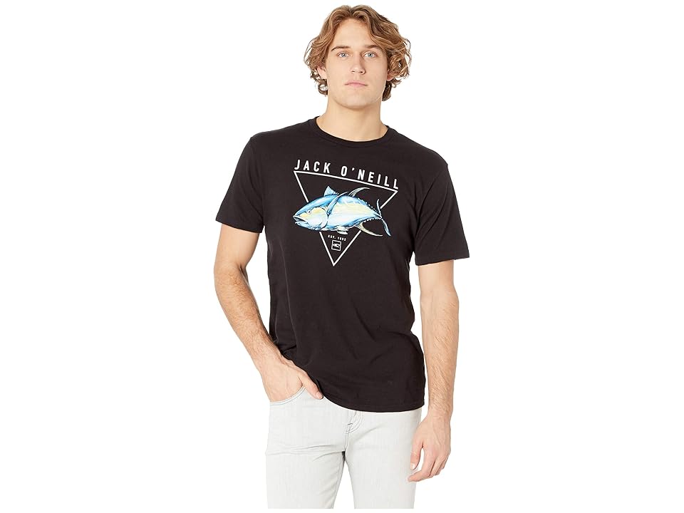 

O'Neill In The Blue Short Sleeve Screen Tee (Black) Men's T Shirt