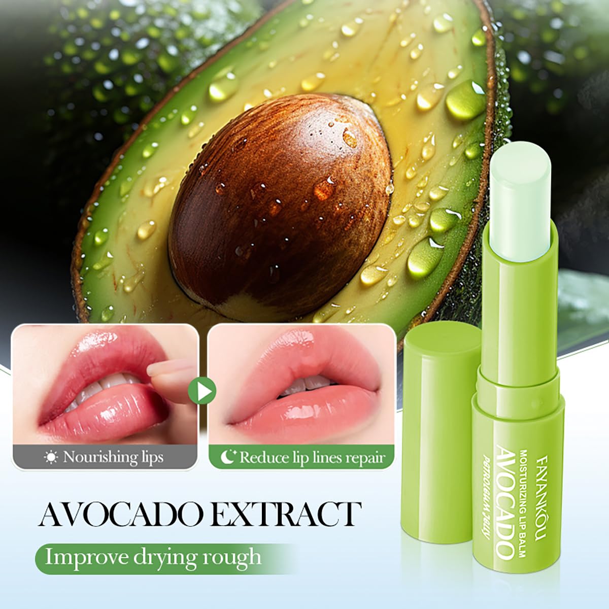 12pcs Avocado Skincare Kit, with Facial Cleanser, Toner, Lotion, Face Serum, Face Cream, Eye Cream, Facial mask&Lip Balm For Hydrating Skin Anti-Aging Skin For Women Teen Girls Skin Care Gift Set - Image 5