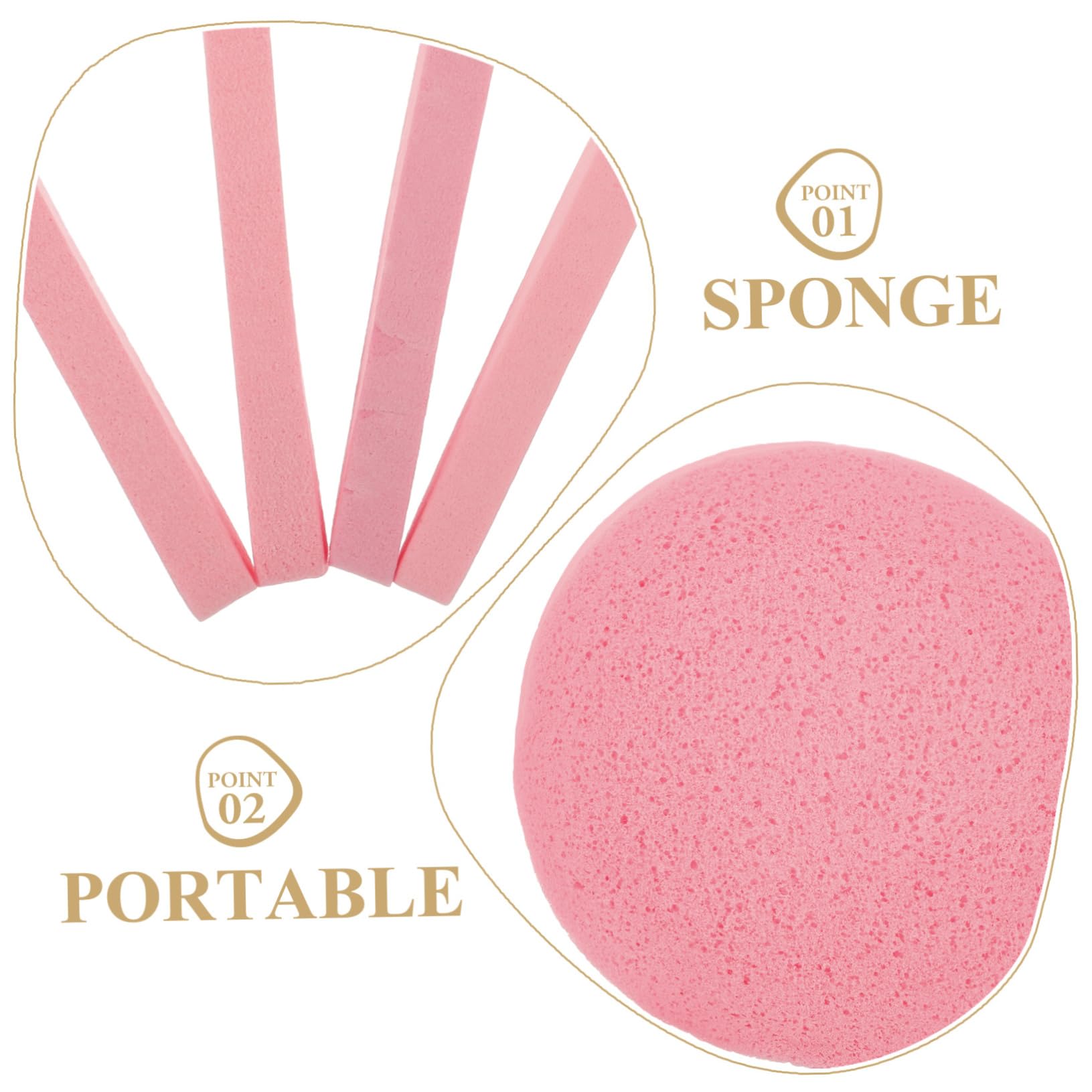 FOMIYES 5 Juegos De Esponjas De Limpieza Para Baño Comprimidas Para Lavado Facial Exfoliantes 50 Unidades