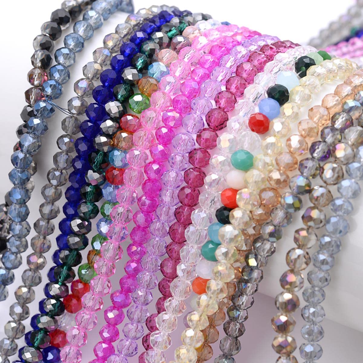 Perles En Verre Noir Tchèque Pour La Fabrication De Bijoux, 3, 4, 6, 8mm, Bracelet, Collier