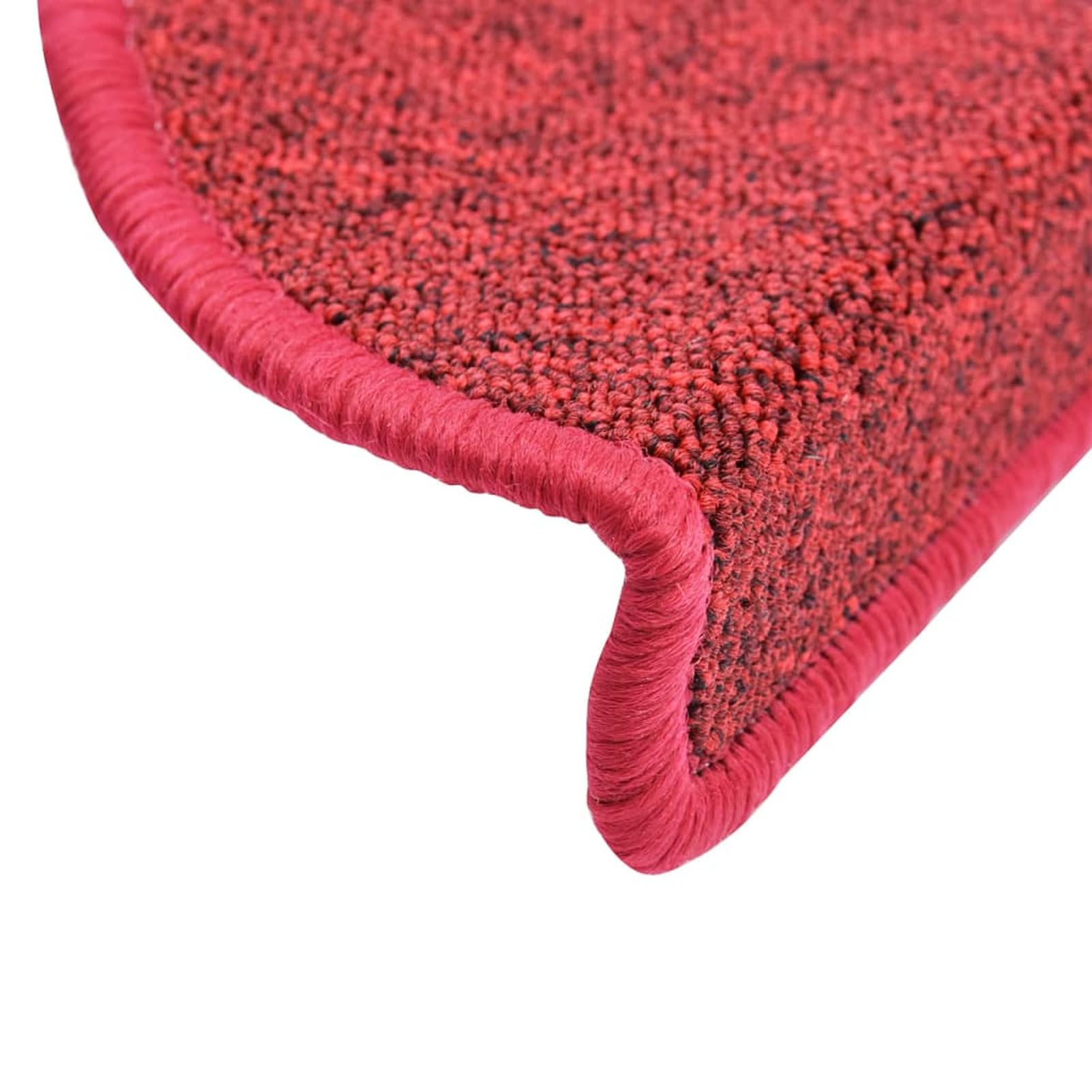 Tidyard Tapis d'escalier 15 pcs Rouge Bordeaux 56 x 17 x 3 cm, Tapis Escalier Tapis de Sécurité pour Sol Protection, Aînés et Animaux