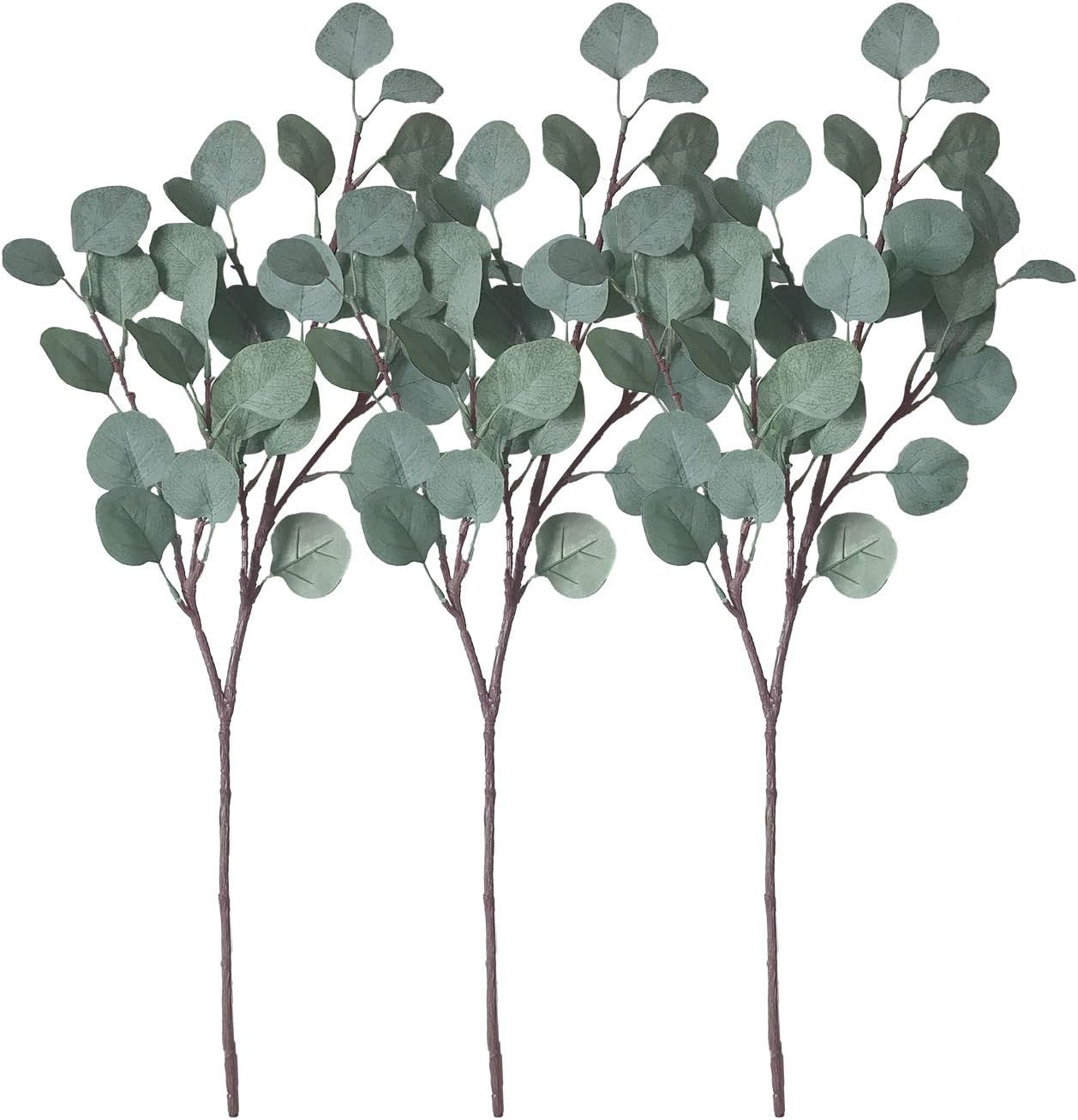 Artificial Eucalyptus Garland Silver Dollar Leaves Long Plants Stems Greenery Fake Plastic Branches Greens Bushes