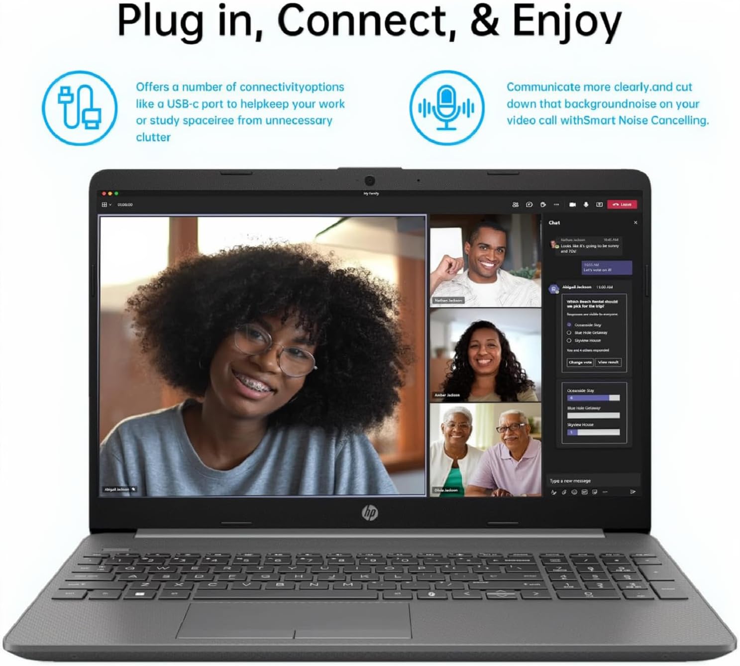 HP G9 Business Laptop, 15.6" Full HD Display, Intel Core i3-1315U, 16GB RAM, 256GB SSD, ‎Intel UHD Graphics, Wi-Fi 6, Ethernet Port RJ-45, SD card reader, HD camera, Windows 11 Pro, WOWPC Recovery USB