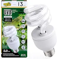 Lâmpada UVB para répteis, lâmpada UVB5.0 de 13 W, lâmpada de réptil UVA UVB para leopardo, lagartixa com crista, tartaruga, camaleão, lâmpadas UVB para répteis da selva