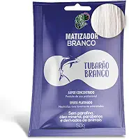 KAMALEÃO COLOR Matizador Branco Tubarão Branco - Neutralizador de Tons Levemente Amarelados - Efeito Platinado - Para Cabelos Loiros e Coloridos - Sachê 50g