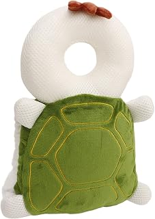 RiToEasysports Baby Head Protector Backpack, Animal Shaped Toddler Walking Safety Pillow with PP Cotton Filling, for Boys Girls Learning to Sit Walk Climb (Tortoise)