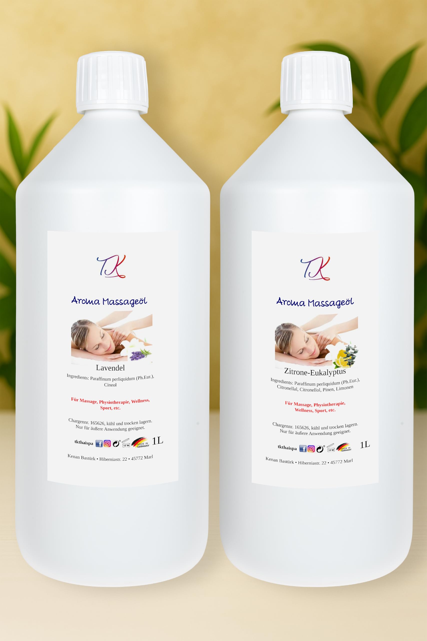 5L Aroma Massageöl - Soft für Massage, Physiotherapie, Wellness, Sport uvm., Artzneimittel Qualität