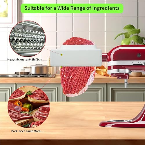 Miniatura 6 de Ablandador de carne para mezclador de pie KitchenAid - Engranajes de acero inoxidable actualizados para todos los modelos KitchenAid