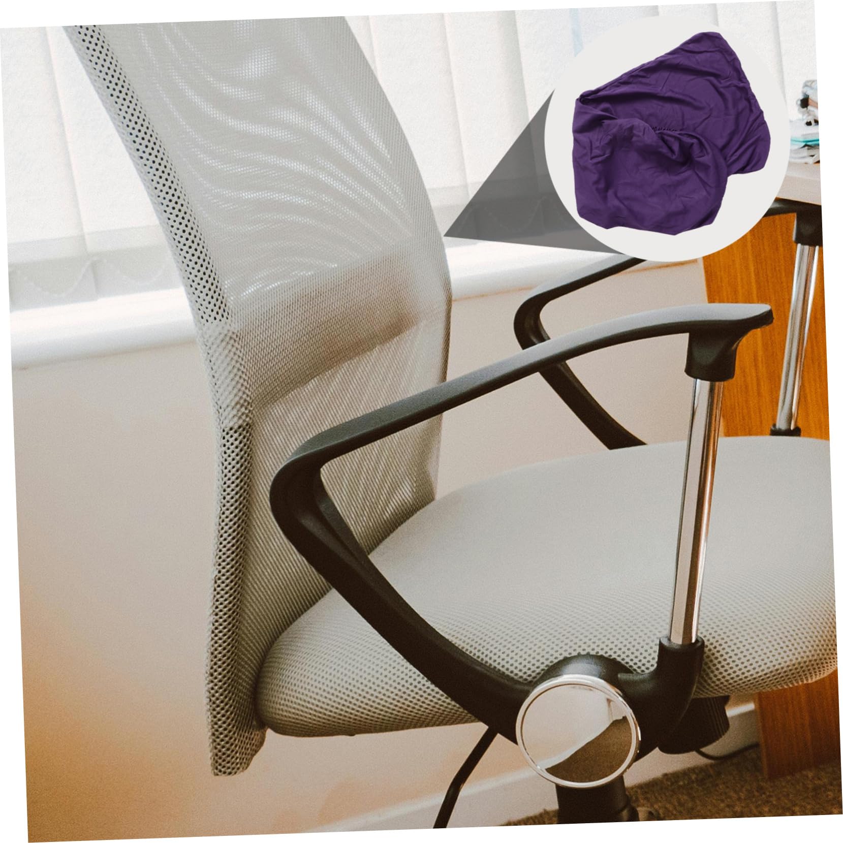 Housse Chaise Bureau Necolorlife With Armrest Covers Stretchable