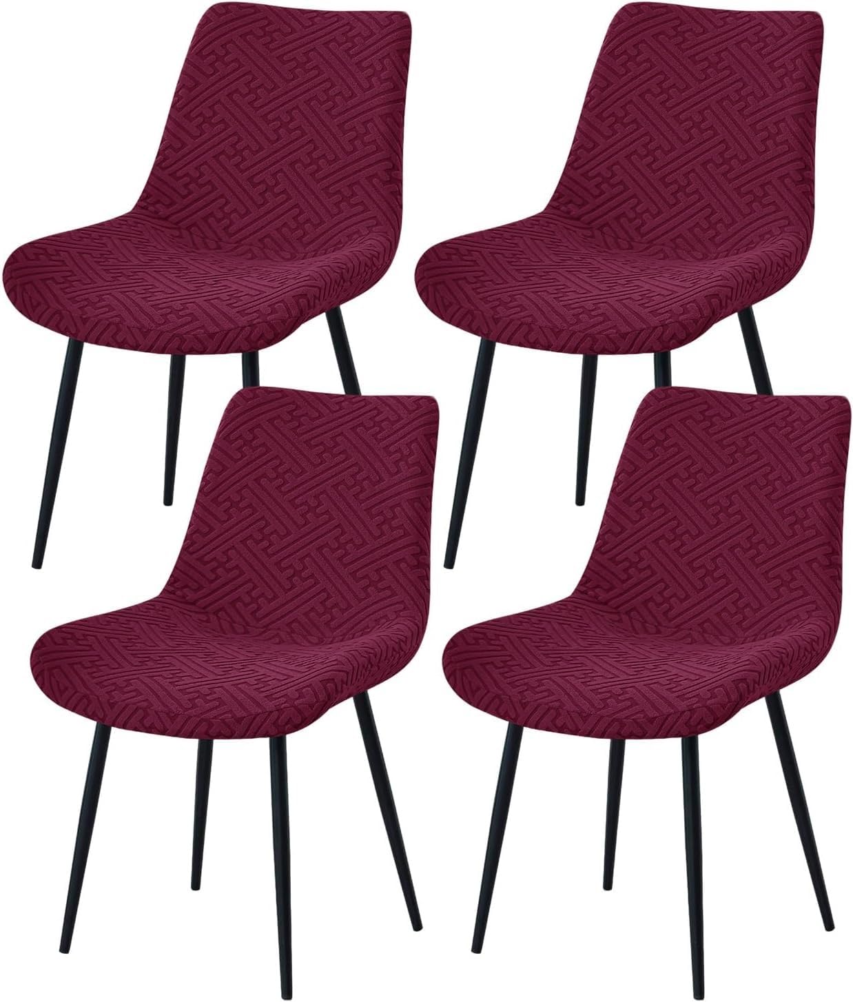 Housses de chaise de cuisine et salon en velours doux pour repas chaleureux