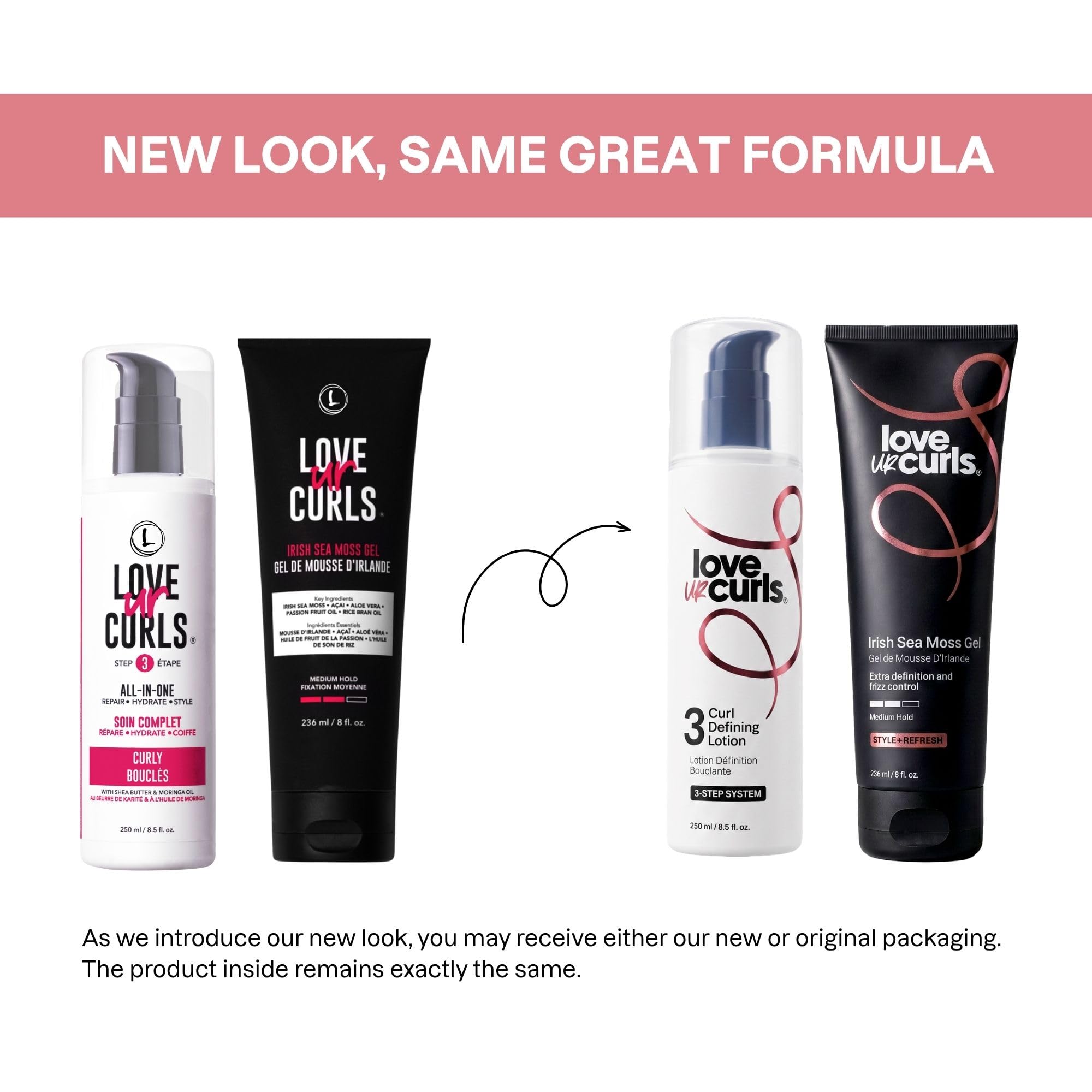 Love Ur Curls Curl Defining Cream and Sea Moss Gel Bundle