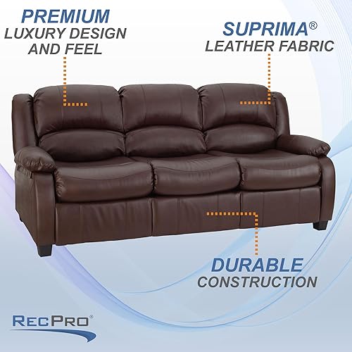 Miniatura 5 de RecPro Charles - Sofá cama RV de 80 pulgadas con ocultar una cama | Muebles de RV | Sofá RV (caoba) Mahogany,Castaño,Masilla,Toffee