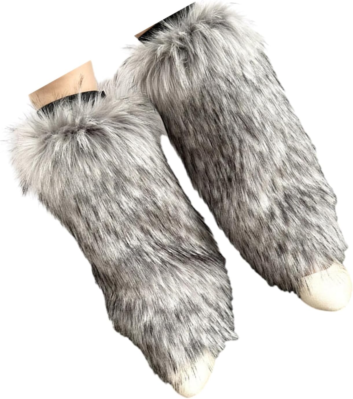 Faux Furs Leg Warmers for Womens Winter Warm Furs Boot Cuffs Covers,Cozy,Christmas,Halloween,Party, Cosplay Costume