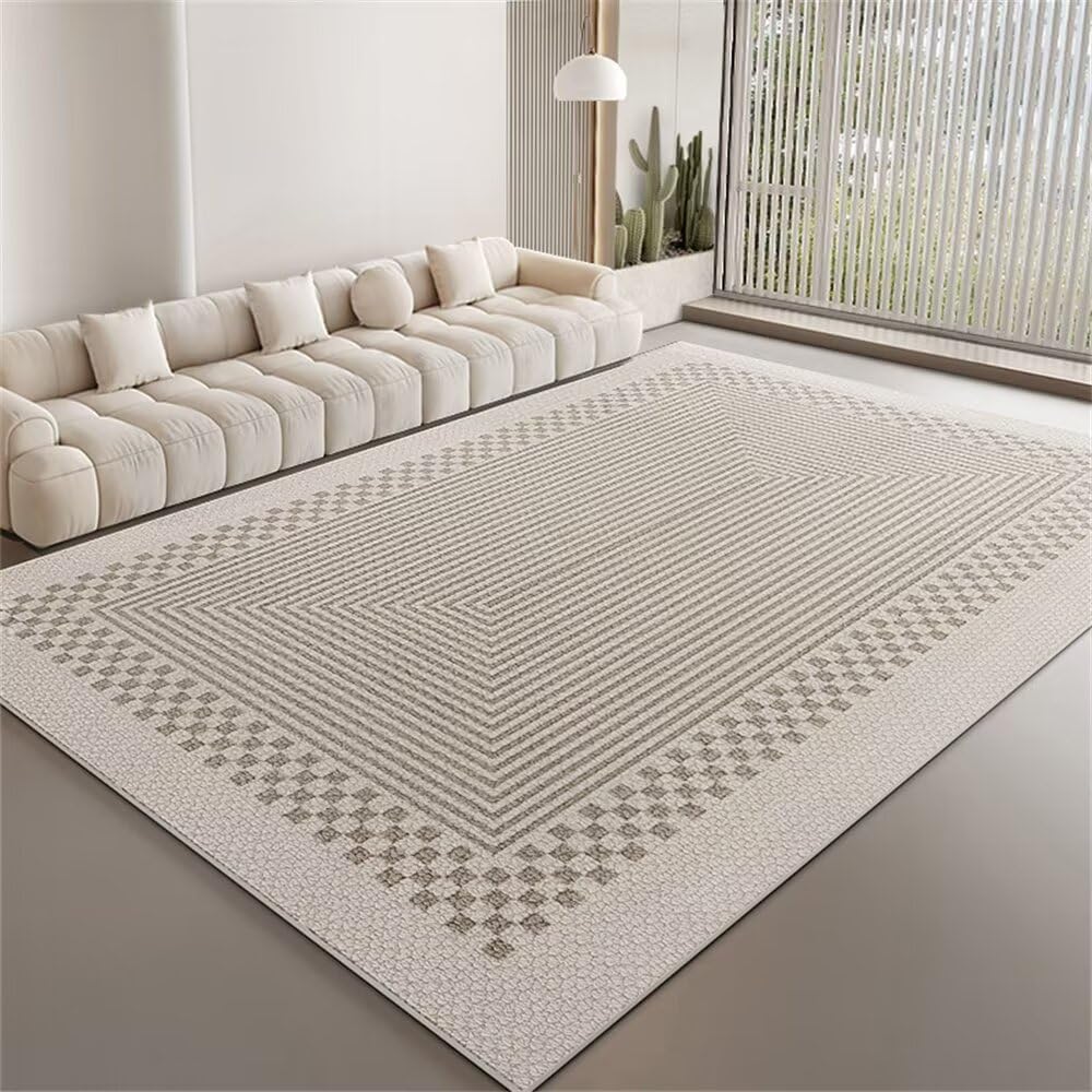 Tapis gris art design salon et chambre fille 160x230cm