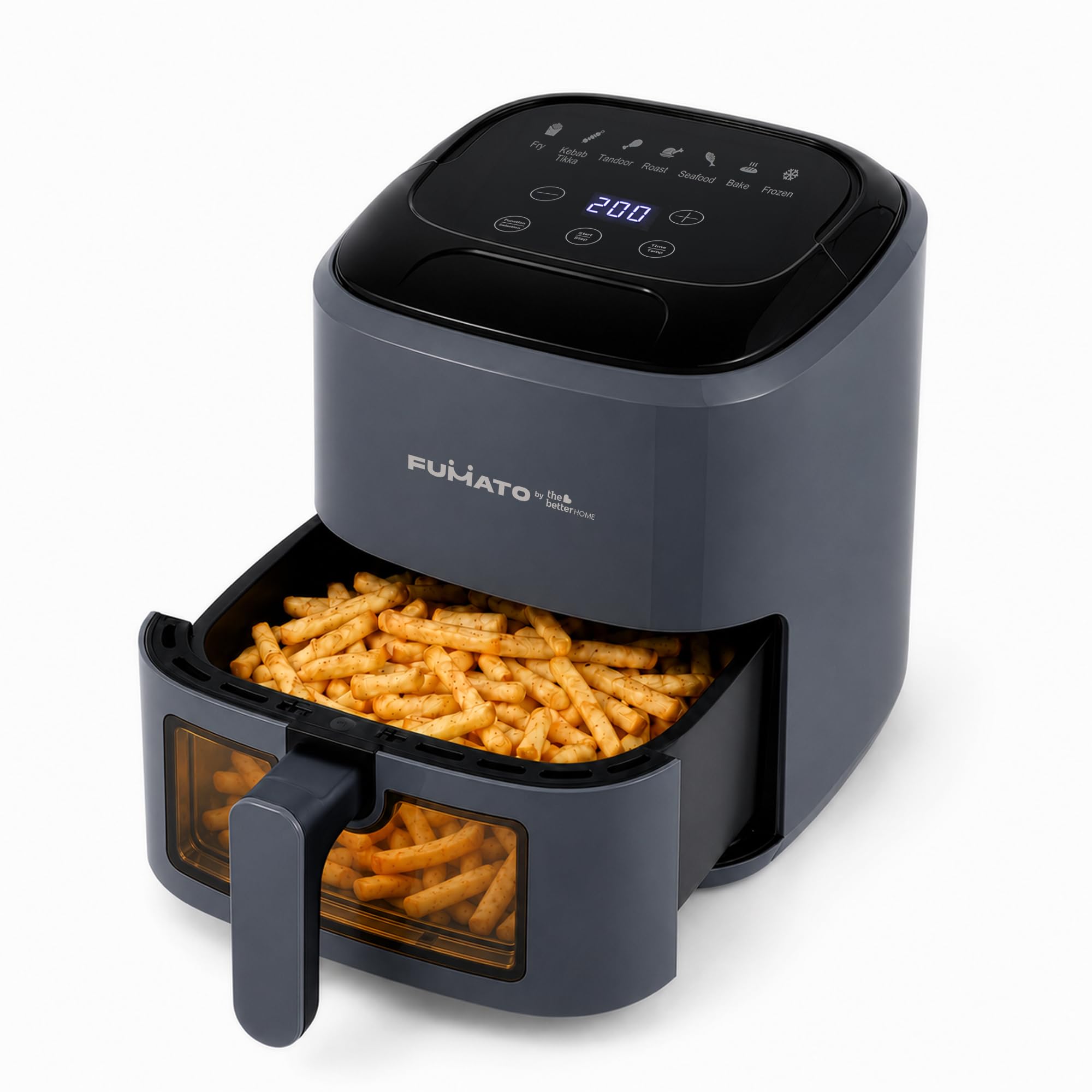 The Better Home Fumato 4.5L Digital Air Fryer, 1500W | Made for Indian Cooking | 7 Smart Presets | 360° Rapid Hot Air | Touchscreen | Viewing Window with Light | Recipe Book | 1-Year Warranty-image-49