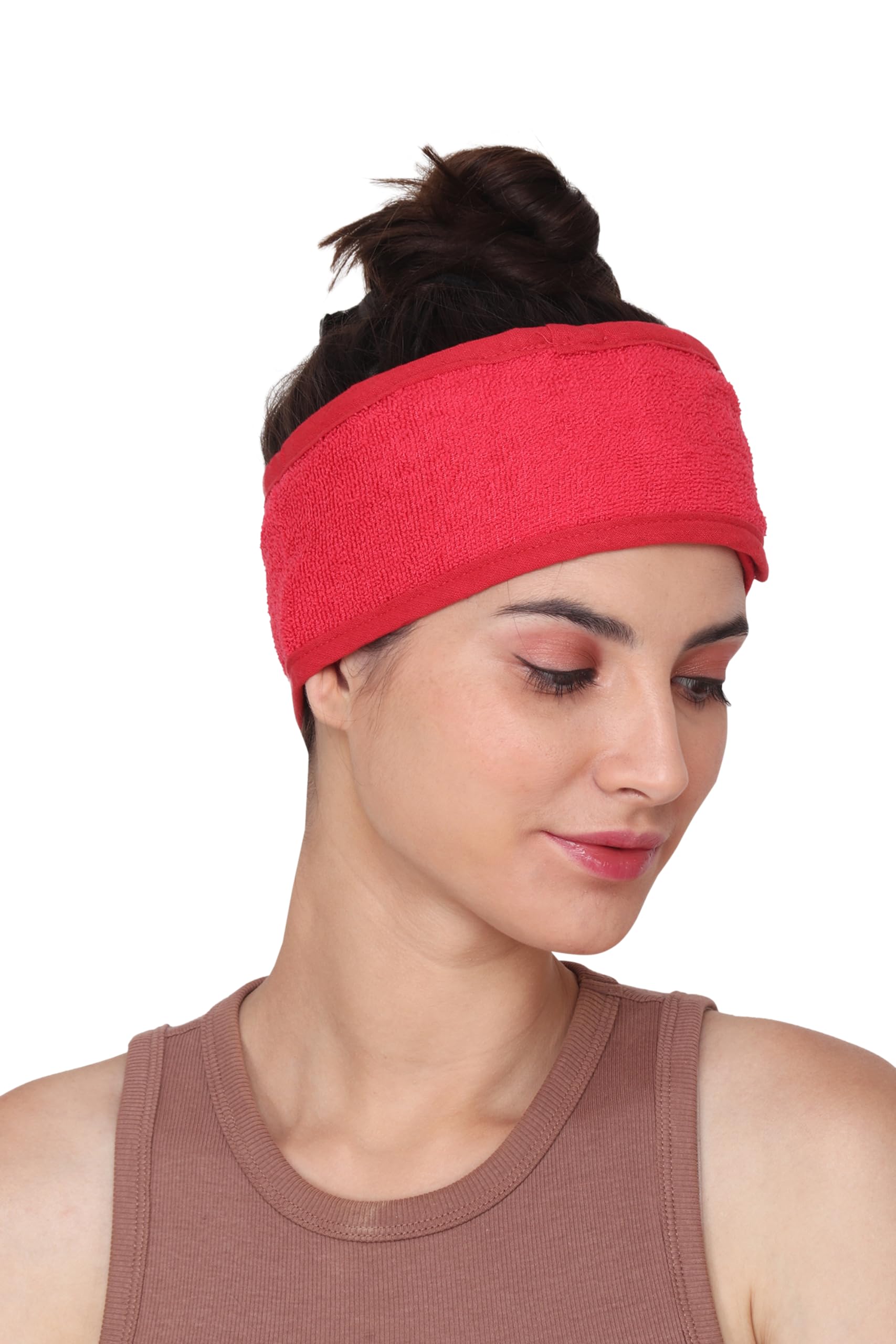 Sweatbands cotton band for daily use facial head bands cotton band for makeup time face wash hair accessory (pack of 3) (Multicolor)-image-20