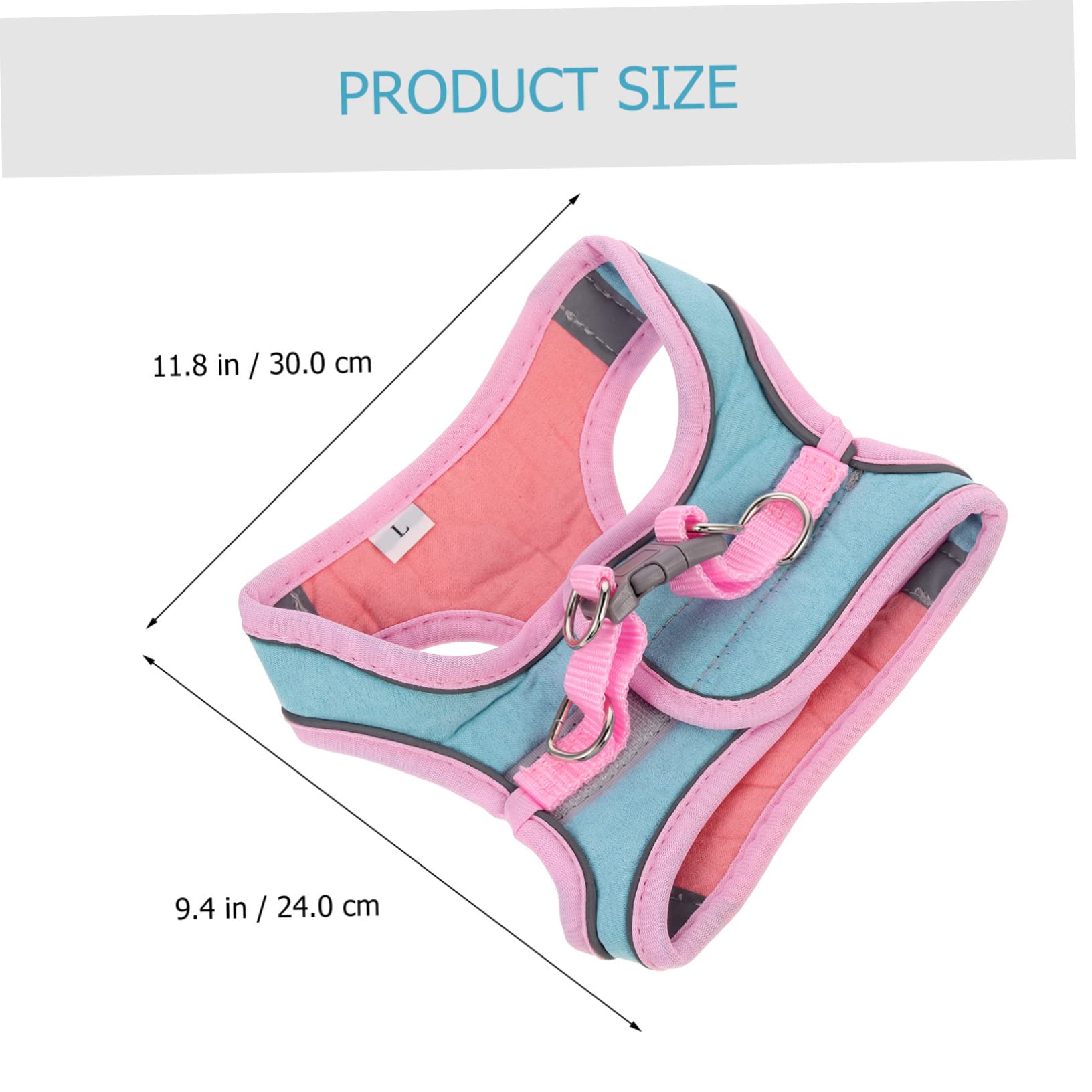 Supvox 4sätze Reflective Puppy Vest Mit Teiliges Für Katzen Und Hunde Verstellbares Und Atmungsaktives Geschirr Für Sicheres Outdoor-Walking Für Kleine Haustiere
