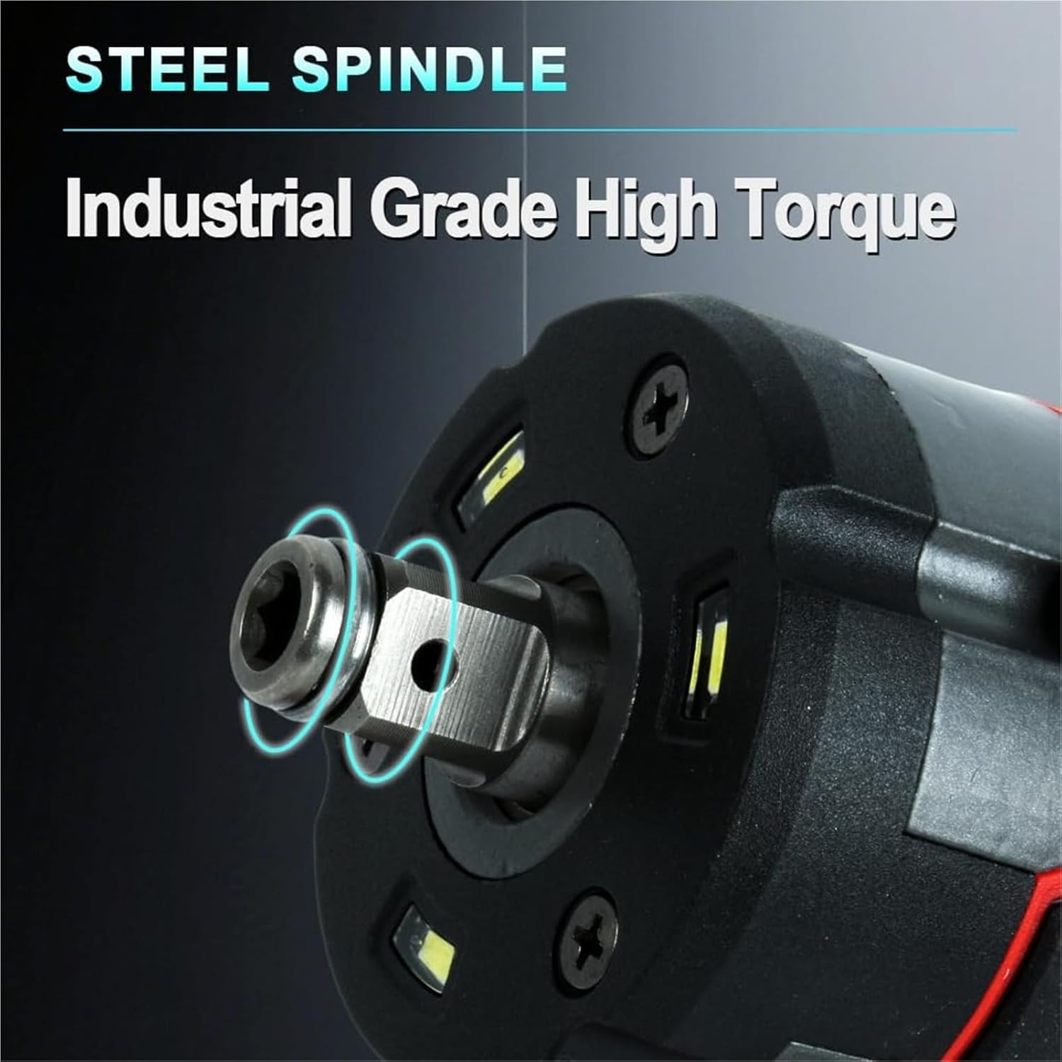 For M12 Screwdriver Brushless Impac Wrench 350N.m Electric Driver 1/2" Impact Drill Power Tools Car Truck Repair tool(1 Battery 1 Charger)