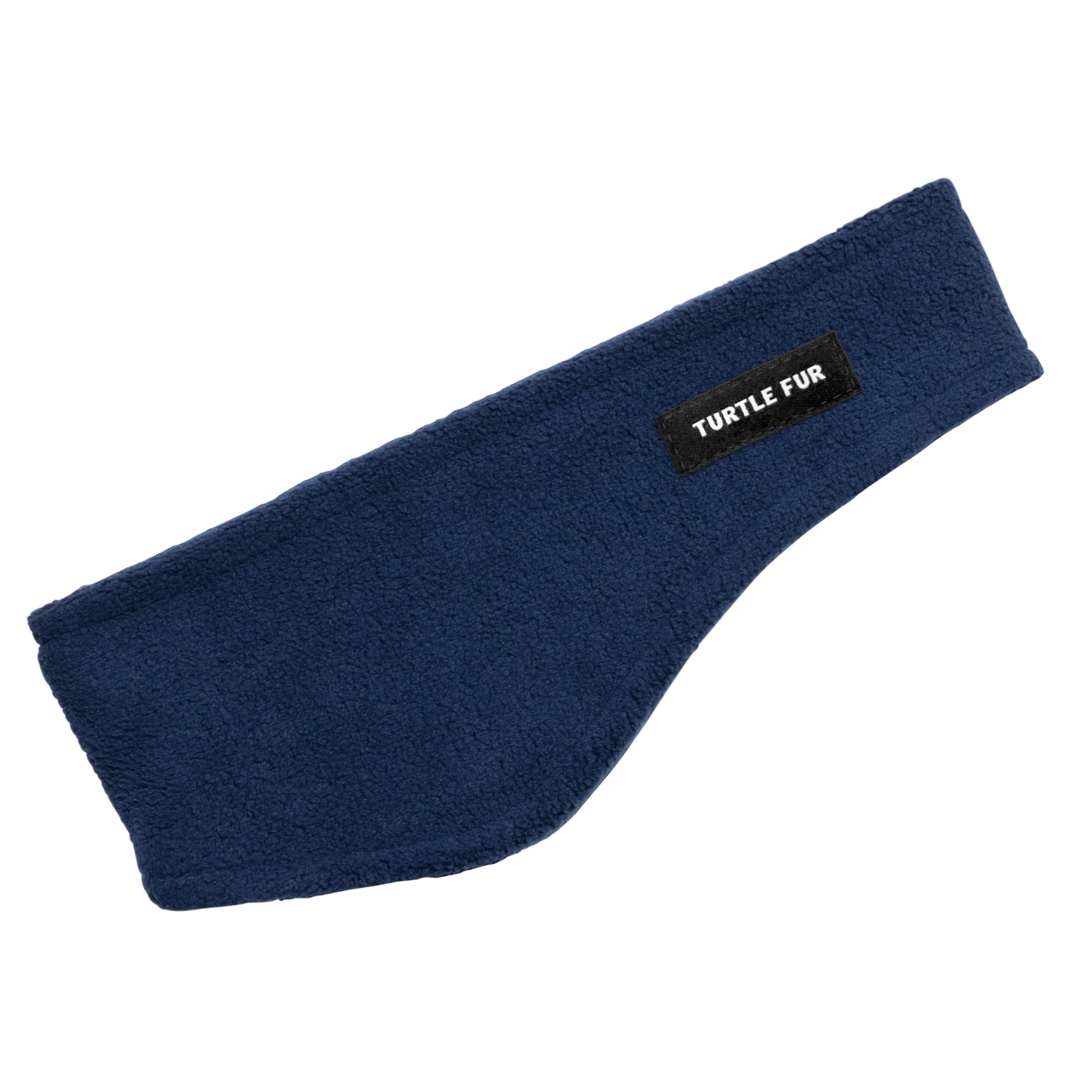 Turtle Fur Double-Layer Bang Band, Chelonia 150 Fleece Headband,Navy,One Size