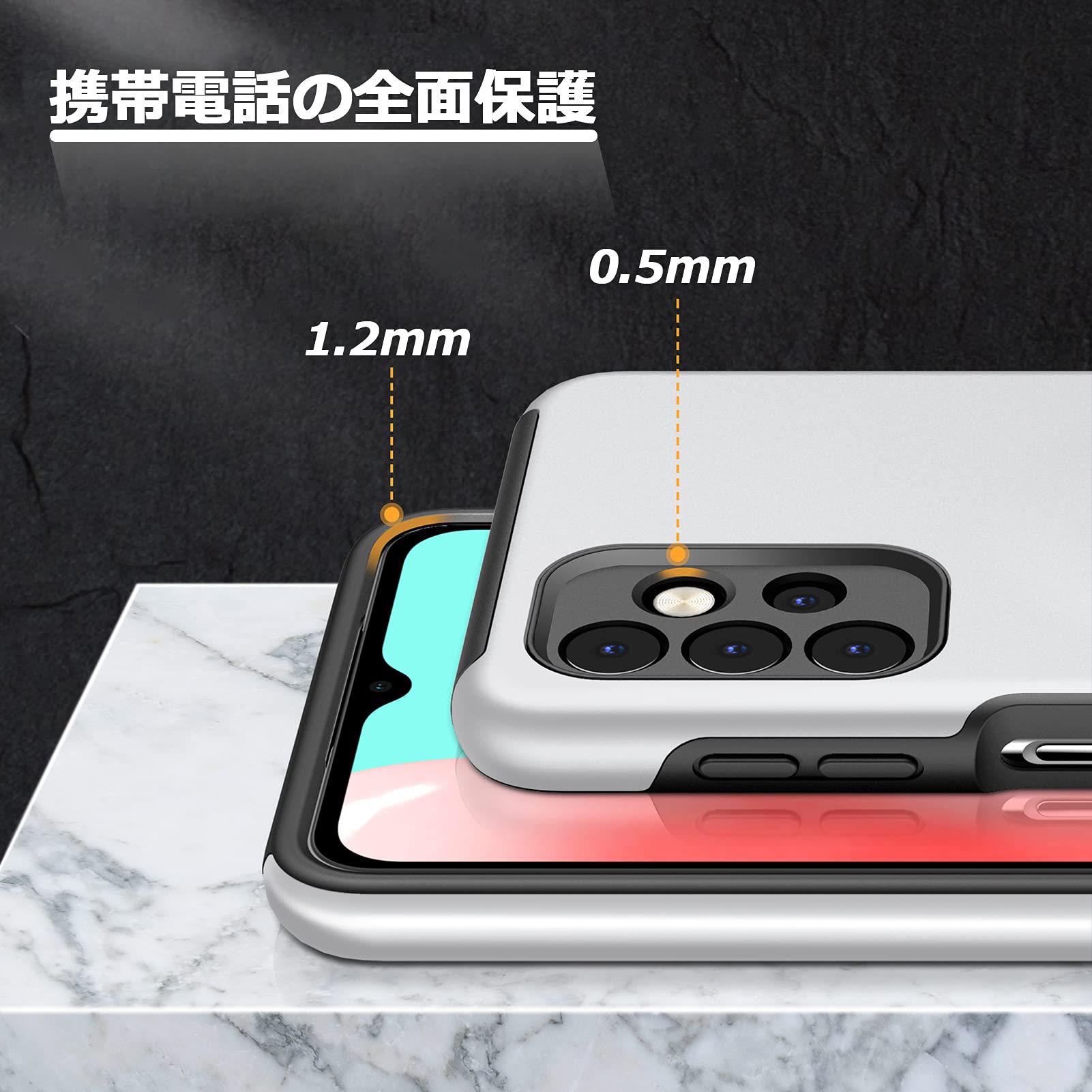 Amazon.co.jp: CQTMYWL 対応 Redmi Note 9S 用の ケース リング 耐衝撃