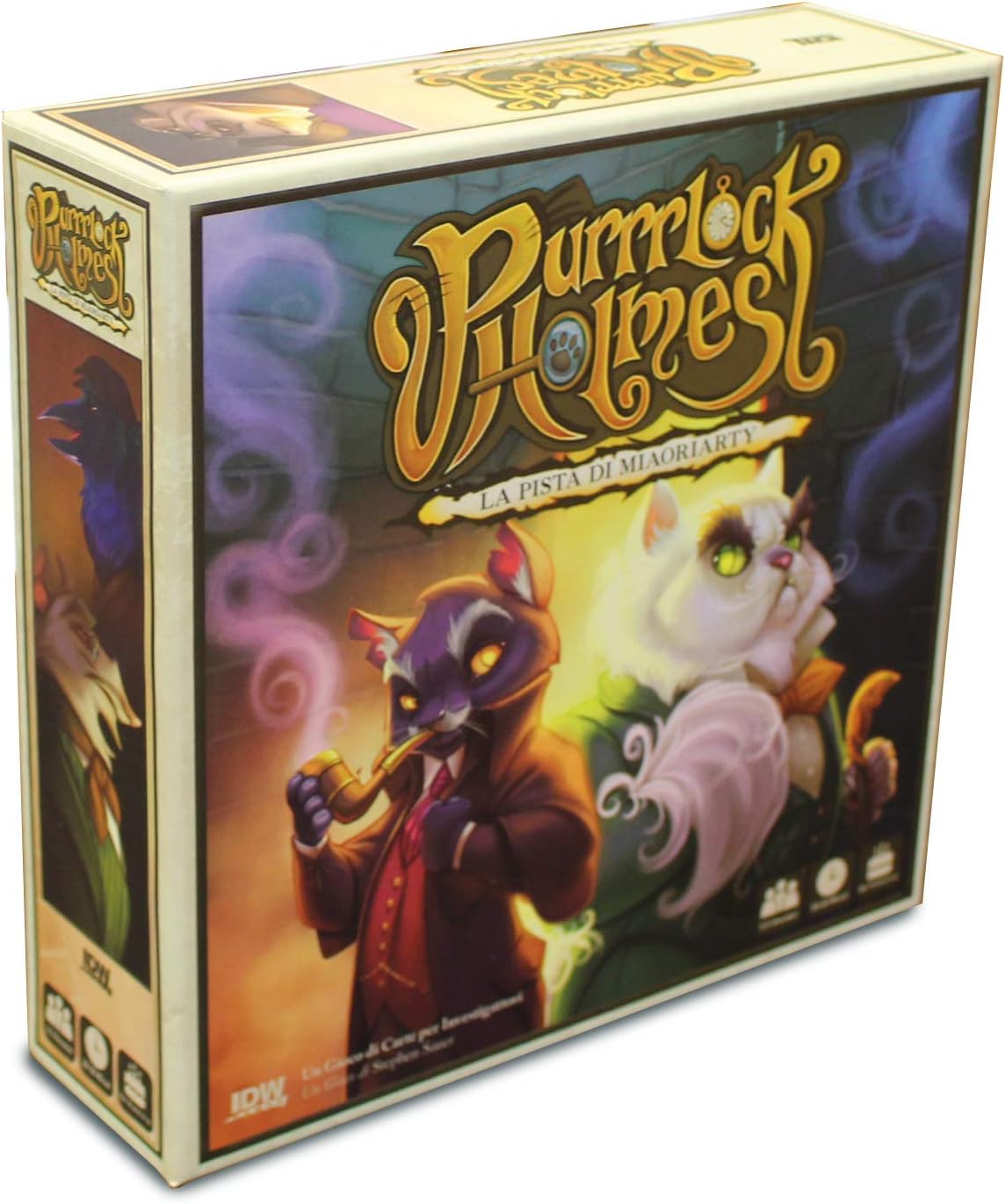 Asmodee - Purrrlock Holmes-Juego de Mesa para 2 Jugadores o más - Italiano, 8161