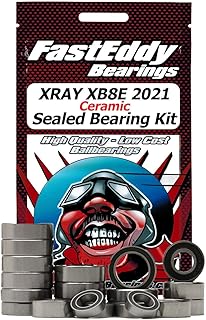 FastEddy Bearings Compatible with XRAY XB8E 2021 Ceramic Sealed Bearing Kit