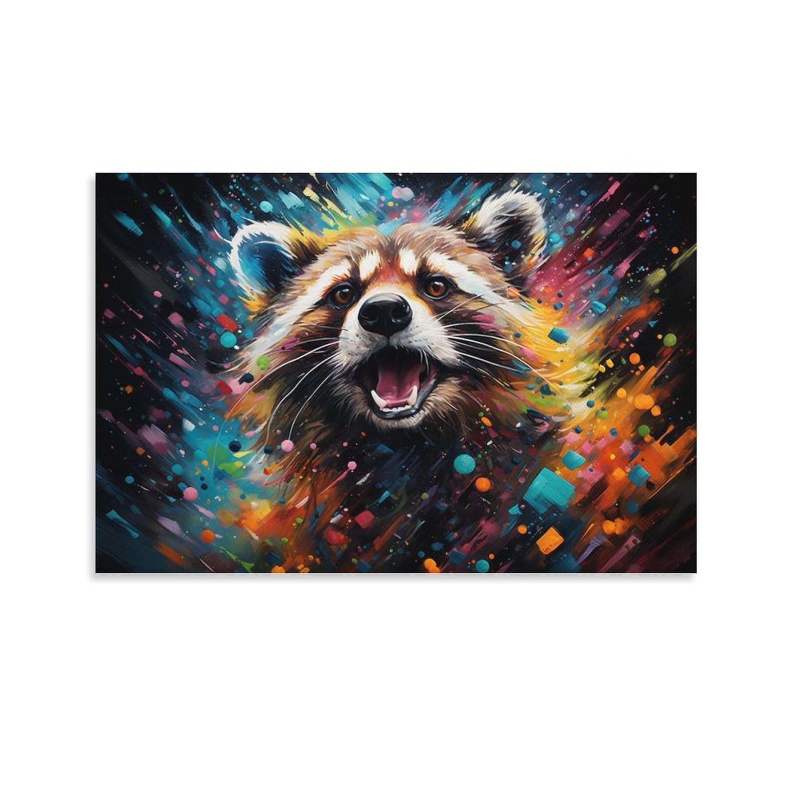 CPLVKWRQJ Bright Magical Colorful Individual Explosion Background Canvas Print - Office Wall Art Fade Resistant Statement Piece Ready to Hang 20x30inch(50x75cm)