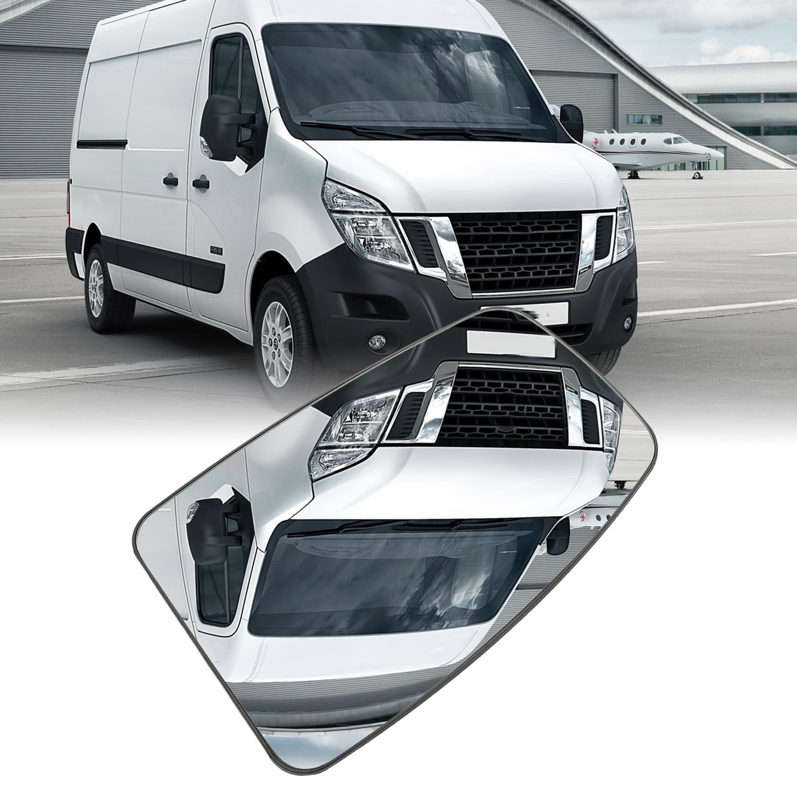Specchietto Retrovisore Destro Sbrinante Con Supporto Per Renault Master 3 / Opel Movano B / Nissan NV400 - 963655132R