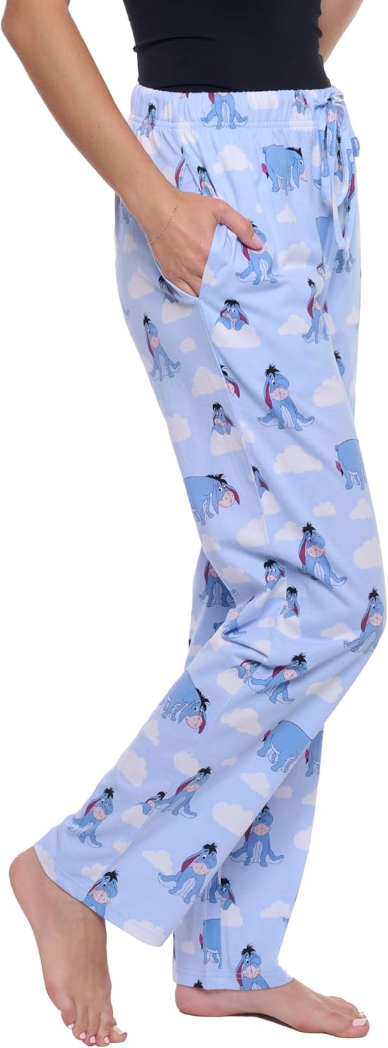 Disney Womens Lounge Pants Pajama Bottoms All Over Print Cotton - Image 9