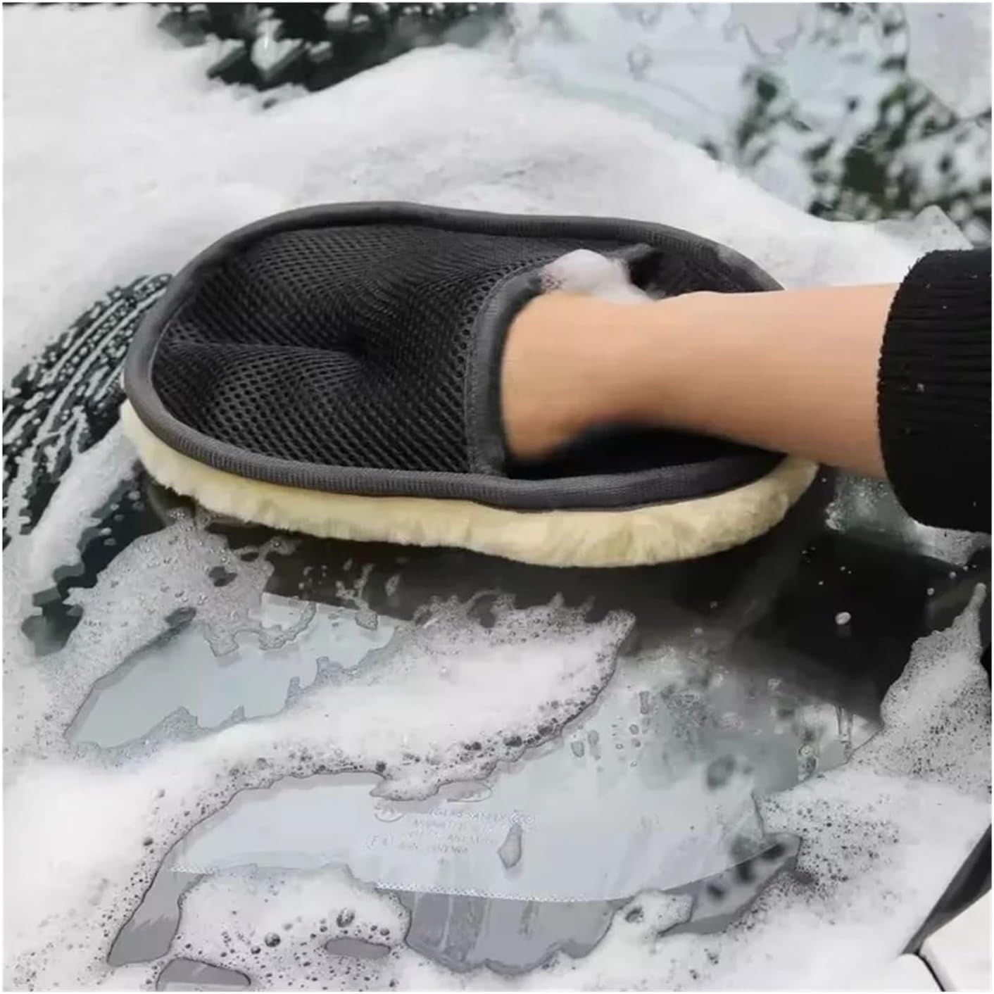 Density Soft Wool Microfiber Cleaning Gloves for Car Washing & Motorcycle Care - Thickened Plush Polishing Tool(5PCS)
