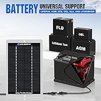 Vista 4 de ECO-WORTHY Cargador de Batería Solar de 12 Voltios Impermeable Portátil Panel Solar de Energía Cargador Solar de Goteo para Batería de Automóvil