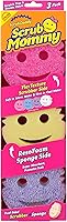Scrub Daddy Scrub Mommy Dual-Sided Non-Scratch Sponges - Temperature Adaptive Dish Scrubbers for Kitchen, Bath & Multi-Surface Cleaning, 3 Pack