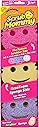 Scrub Daddy Scrub Mommy Sponges - Dish Scrubber + Non-Scratch Cleaning Sponges Kitchen, Bathroom + Multi-Surface Safe - Dual-Sided Dish Sponges for Scrubbing - Online Exclusive (3 Count)