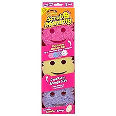 Scrub Daddy Scrub Mommy Sponges - Dish Scrubber + Non-Scratch Cleaning Sponges Kitchen, Bathroom + Multi-Surface Safe - Dual-Sided Dish Sponges for Scrubbing - Online Exclusive (3 Count)