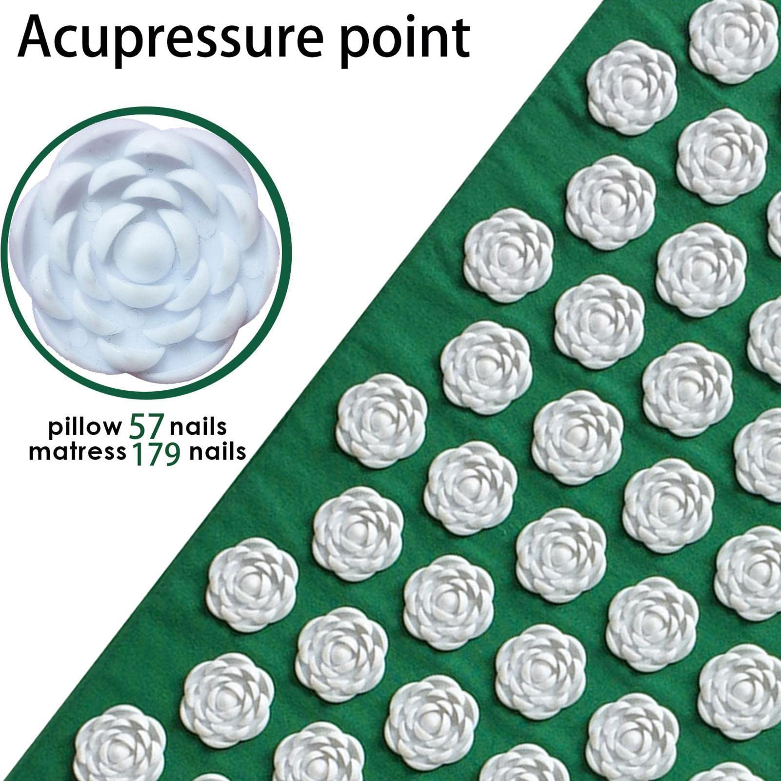 Masaje de acupresión | Colchoneta de Punto de presión portátil con Lotus Strike - Colchoneta de Masaje Colchoneta de presión Relajación Muscular Alivio del estrés Almohada de Masaje Regalo de relaja