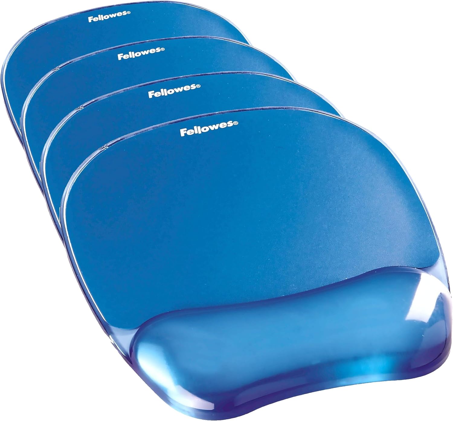 Fellowes Crystals Gel Mouse Pad with Wrist Rest - Purple (91441)